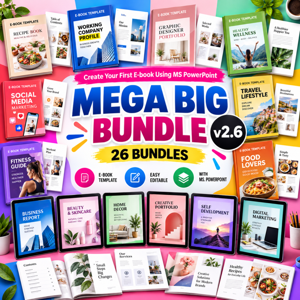 Mega Big Bundle 26 Ebook Template