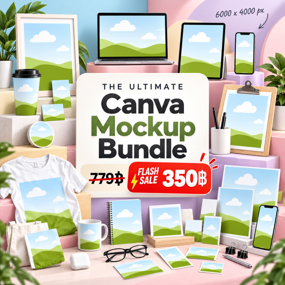 Ultimate Canva Mockup Bundle