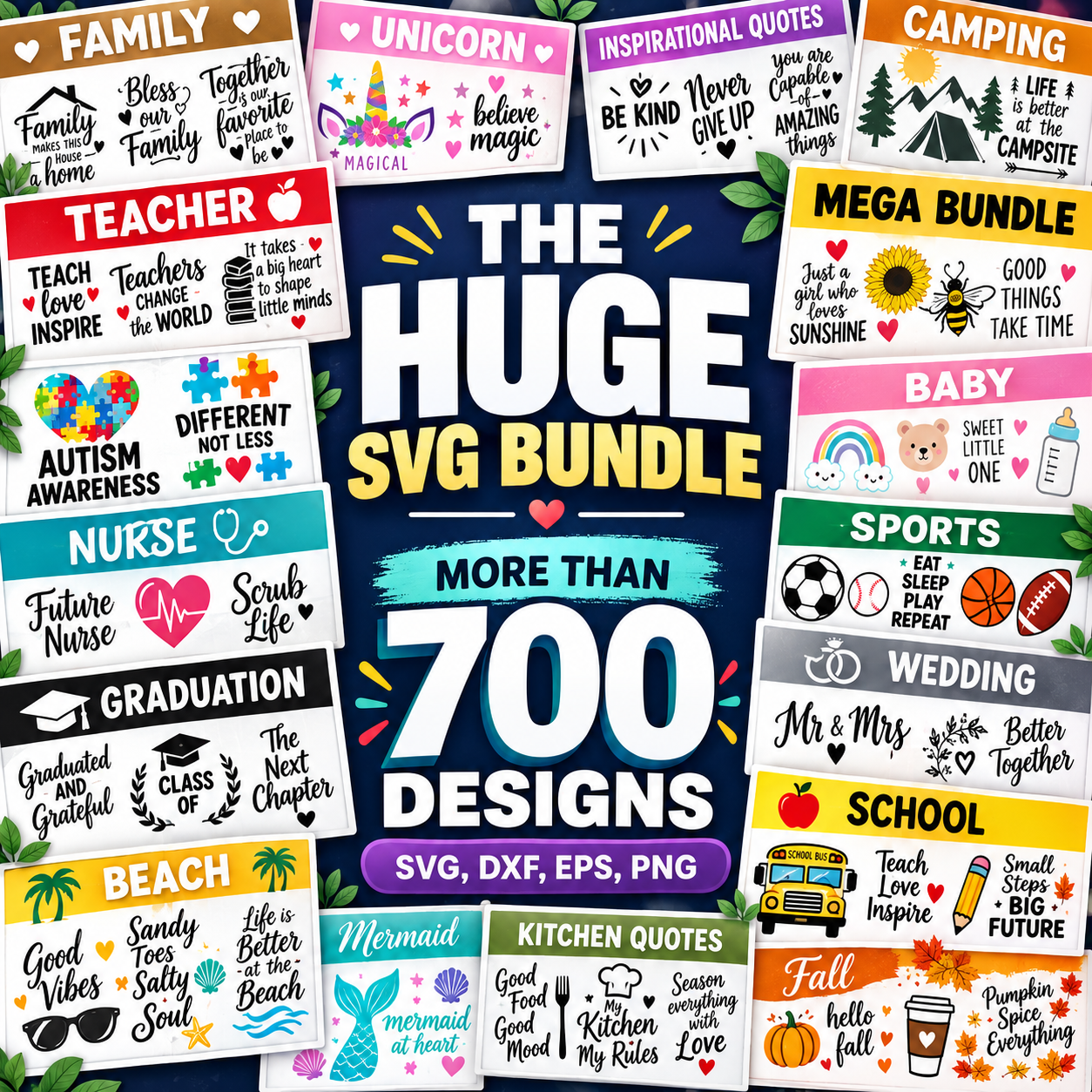 The Huge SVG Bundle, Best Seller.