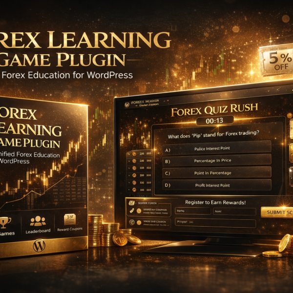 ปลั๊กอินเกมสอน Forex สำหรับ WordPress | Forex Learning Game Plugin